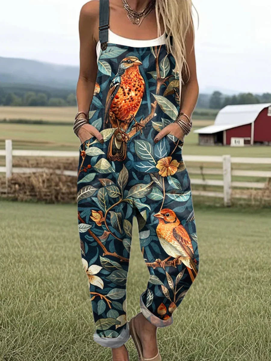 Mavis - Art Printed Wide Leg Jumpsuit