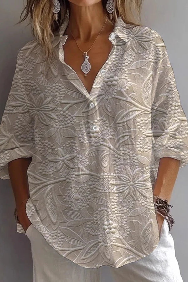 Dyane - Loose Fit Floral Print Blouse