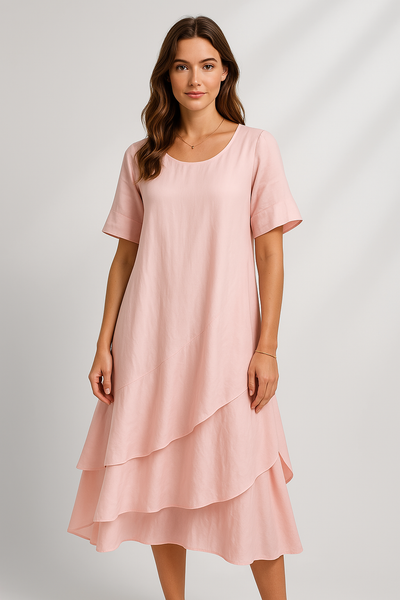 Isilde | Elegant Long Cotton Dress