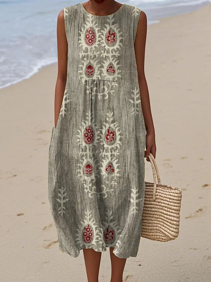 Jaclyn - Sleeveless Summer Pocket Dress