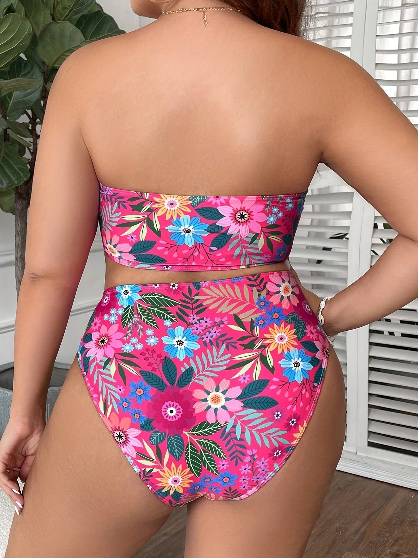 Maya | Elegant Tropical Two-Piece Bikini Set