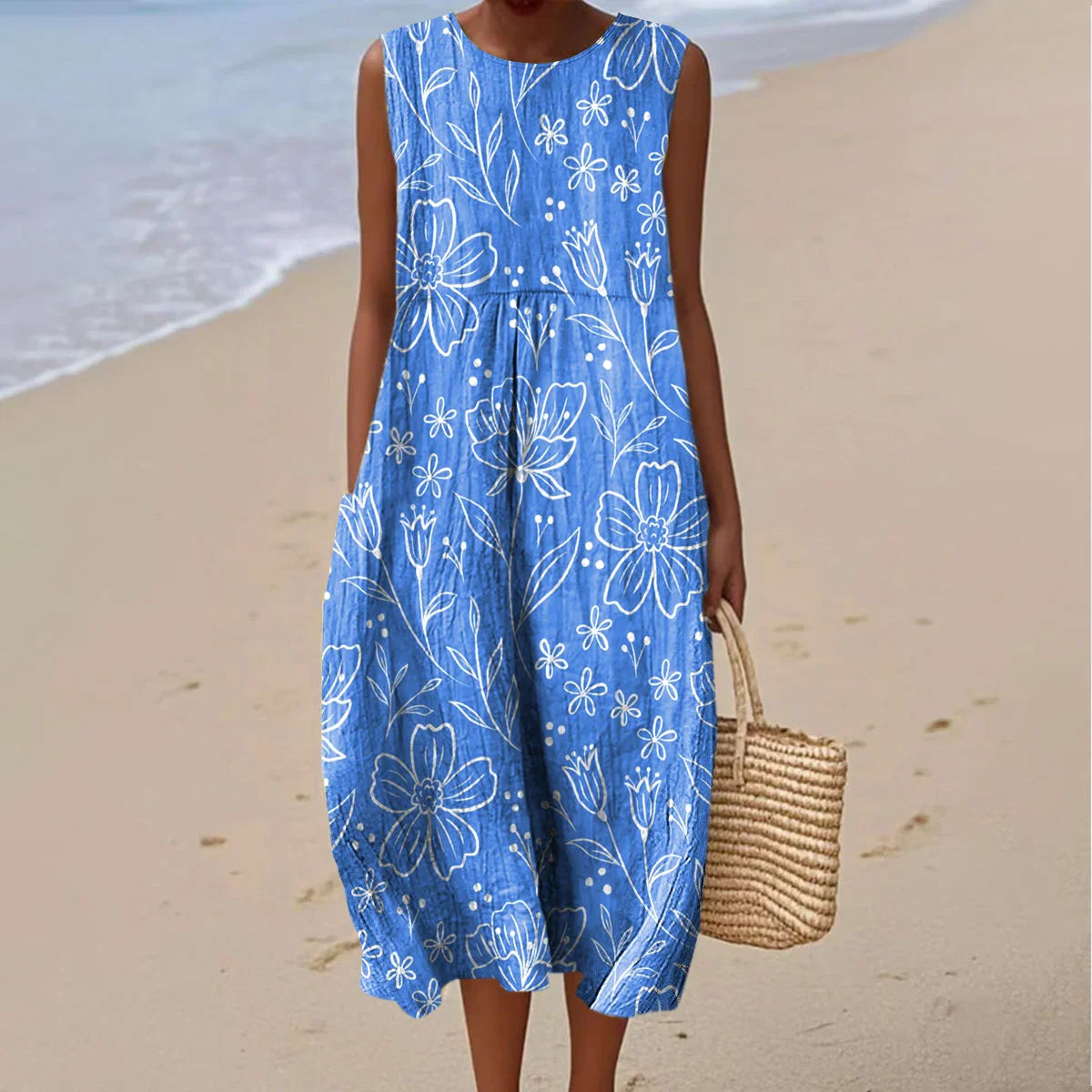 Lusine - Sleeveless Summer Pocket Dress