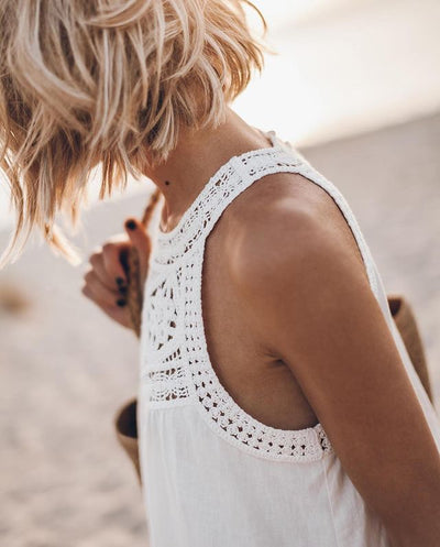Yana | Crochet Accent Summer Dress
