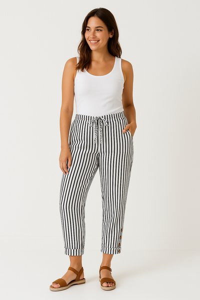 Quincy | Comfortable Striped Trousers
