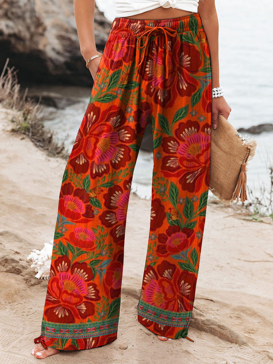 Evandra - Coastal Breeze Boho Pants