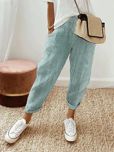 Vic | Striped Trousers