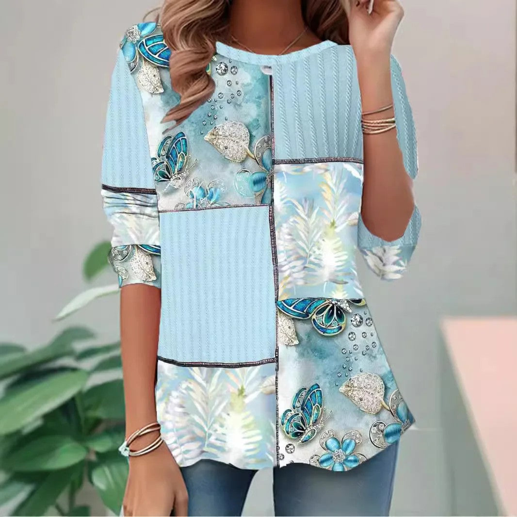 Mira - Striped Comfort Blouse