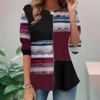 Mira - Striped Comfort Blouse