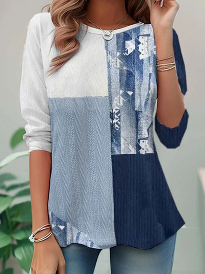 Mira - Striped Comfort Blouse