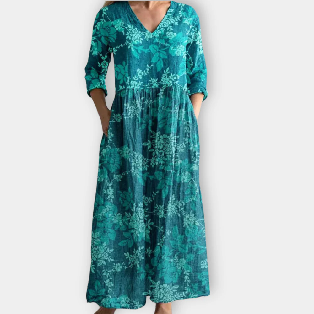 Isabelle | Comfortable Loose-Fit Floral Dress