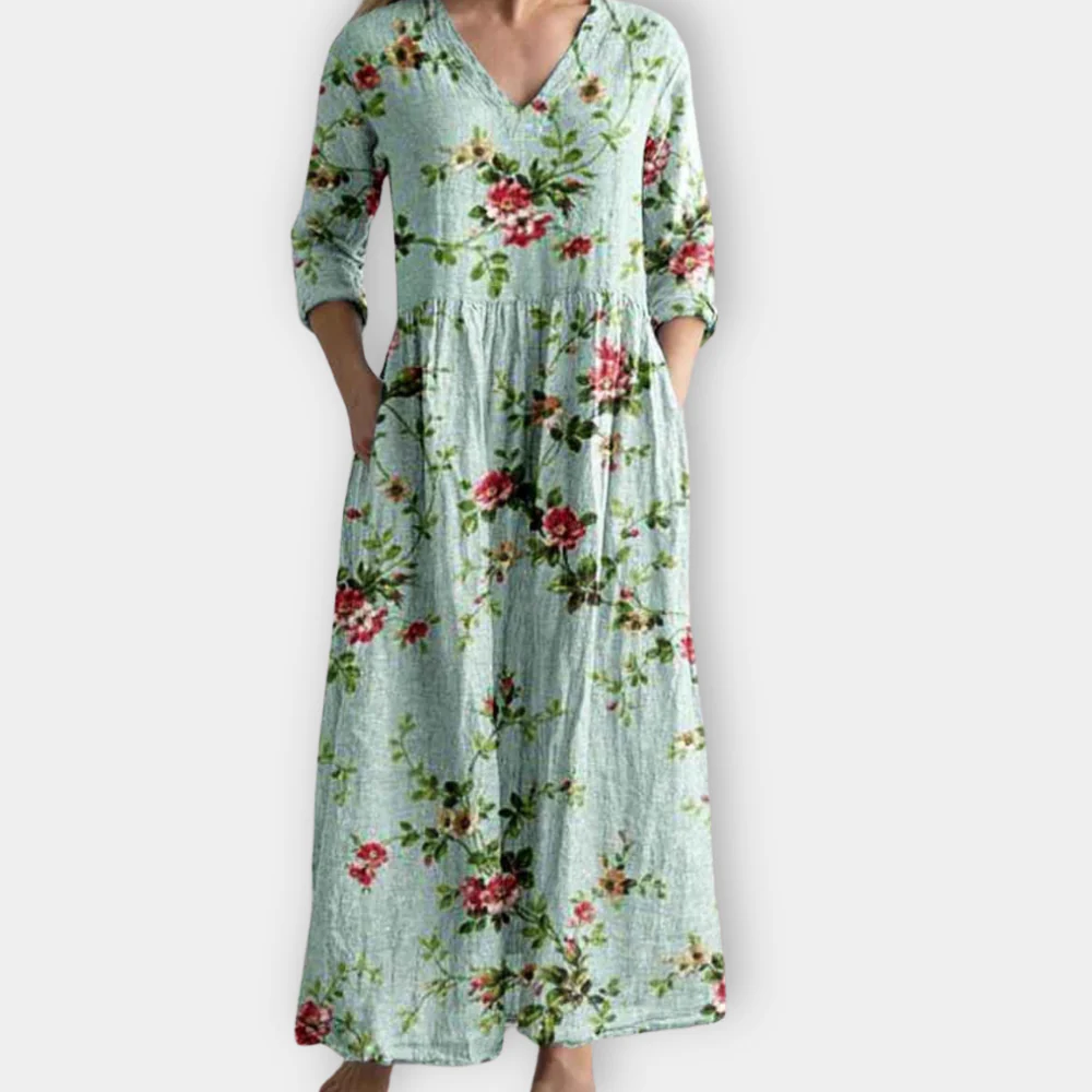 Lucia | Comfortable Loose-Fit Floral Dress