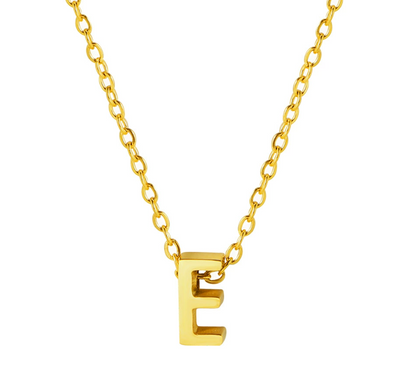 Love letter initial necklace | Gold