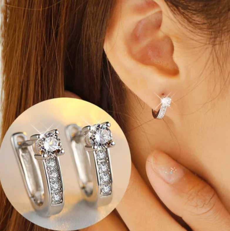 Channel Huggie Earrings | Gold