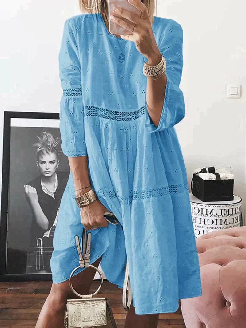 Elena | Tummy|Contouring Embroidered Dress