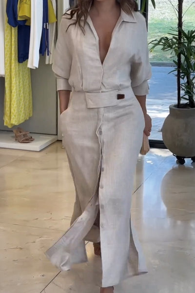 Jeanette | Maxi Dress with V-neck