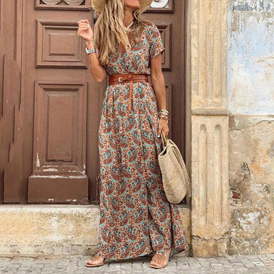 Abigail | Bohemian Paisley Dress