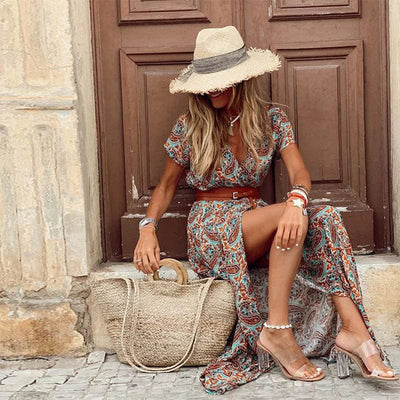 Abigail | Bohemian Paisley Dress