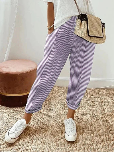 Vic | Striped Trousers