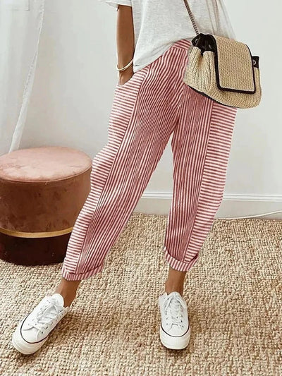 Vic | Striped Trousers