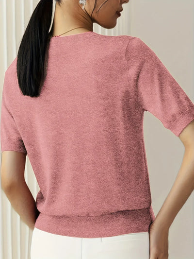 Mila – Short Sleeve Sweater Top