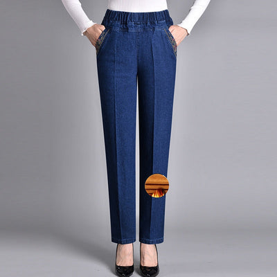 Lisa - Elastic Waist Mother Jeans