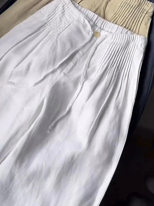 WHITE | Linen trousers