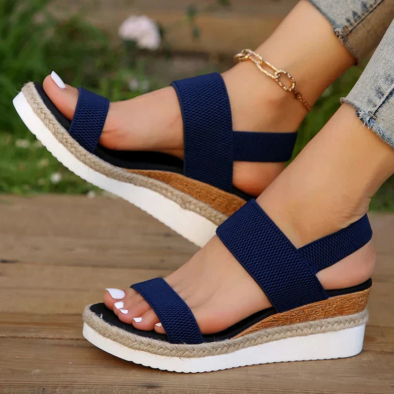 Sandra - Wedge Heel Orthopedic Sandal